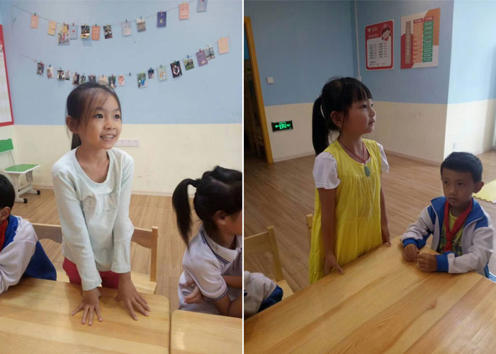 孩子们都踊跃发言